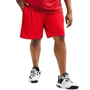 Tek Gear Red Athletic Basketball Shorts (NWT) (Size: L Tall)